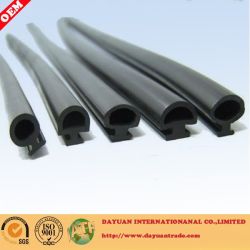 Partition rubber sealing strip